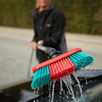 Car-Clean-Package---Profi---Autowaschbürste mit Wasserdurchlauf und Drehgelenk